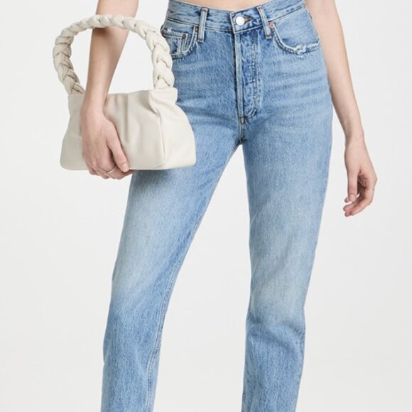 AGOLDE Fen High Rise Relaxed Taper Jeans In Quarrel Size 28 - Picture 6 of 6